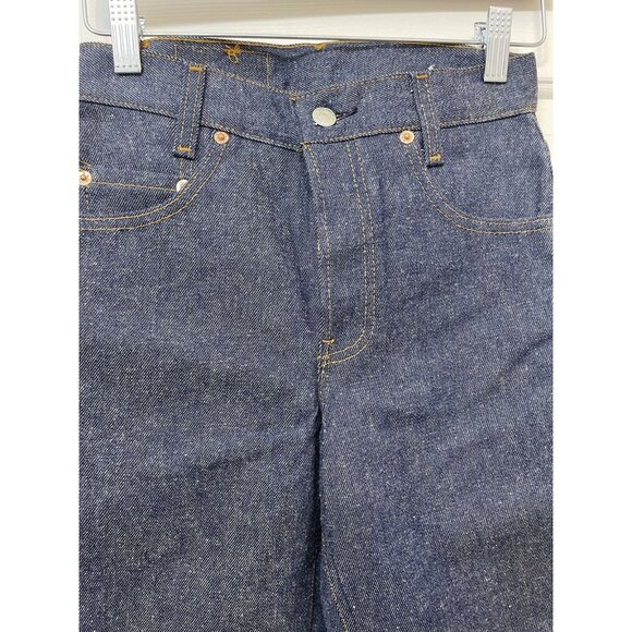 Vintage Levis 701 Rider Jeans Womens 25/33 Button Fly Made USA Rigid Denim 90s - Picture 12 of 16